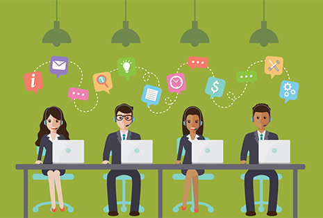 400呼叫中心素材图