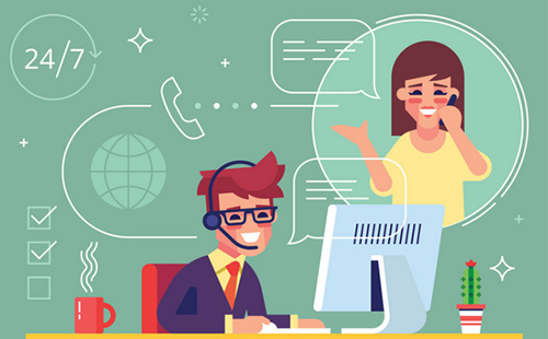 400呼叫中心素材图