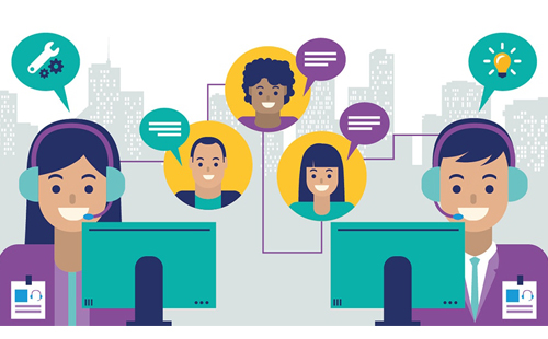 400呼叫中心素材图